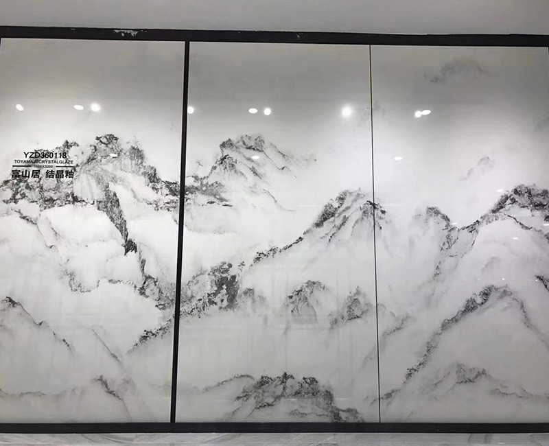 天然石背景墻案例