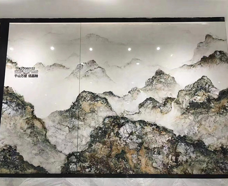 微晶石背景墻案例