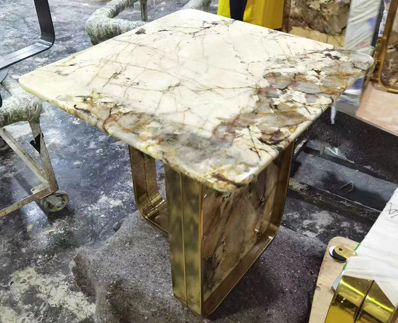 大理石奢石餐臺(tái)案例